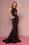 Elizabeth K - GL2706 Jersey Cross Halter Mermaid Dress With Cutouts In Black