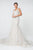Elizabeth K - GL2819 Lace Sweetheart Mermaid Gown With Train In White and Neutral