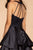 Elizabeth K - GS1603 Strappy Tiered A-Line Cocktail Dress In Blue
