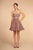 Elizabeth K - GS1611 Strapless Jeweled Lace A-Line Dress In Pink