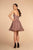 Elizabeth K - GS1611 Strapless Jeweled Lace A-Line Dress In Pink