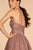 Elizabeth K - GS1611 Strapless Jeweled Lace A-Line Dress In Pink