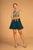 Elizabeth K - GS1625 Embroidered Lace Appliqued Short Dress In Green