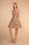 Elizabeth K - GS1626 Off-Shoulder Glitter A-Line Cocktail Dress In Pink and Gold