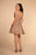 Elizabeth K - GS1626 Off-Shoulder Glitter A-Line Cocktail Dress In Pink and Gold