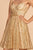 Elizabeth K - GS1627 Strapless Glitter A-Line Cocktail Dress In Neutral