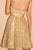 Elizabeth K - GS1627 Strapless Glitter A-Line Cocktail Dress In Neutral