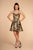 Elizabeth K - GS1632 Sequin Embellished Sweetheart Cocktail Dress In Black and Gold