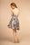 Elizabeth K - GS1632 Sequin Embellished Sweetheart Cocktail Dress In Silver