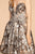 Elizabeth K - GS1632 Sequin Embellished Sweetheart Cocktail Dress In Silver