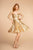Elizabeth K - GS1635 Sequined Sweetheart A-line Cocktail Dress In Gold