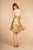 Elizabeth K - GS1635 Sequined Sweetheart A-line Cocktail Dress In Gold