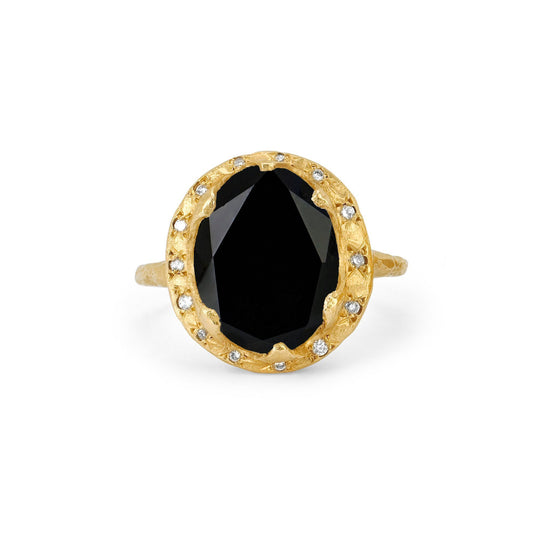 Logan Hollowell - NEW! Queen Diamond and Oval Onyx Ring