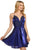 Sherri Hill - 53091 Short Sweetheart Empire A Line Dress In Blue