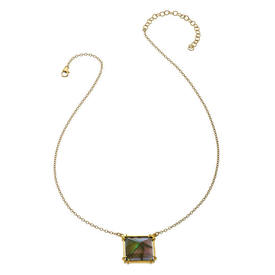 Bezel Pyramid Necklace