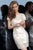 Jovani - 1945 Embellished Lace Bateau Sheath Dress In Neutral