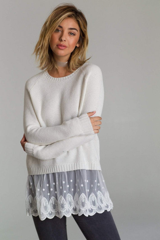 RAGA - Night Drive Sweater in White