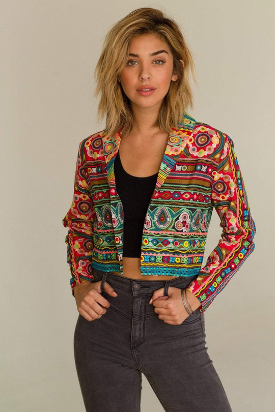 RAGA - Psychedelic Blazer in Multi-Color