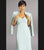 Daymor Couture - 3112 Beaded V-neck Dress With Long Sleeve Bolero In White