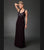 Daymor Couture - 3112 Beaded V-neck Dress With Bolero In Purple