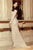 Sherri Hill - 53160 Bead-Fringed Long Sheath Dress In Neutral and Silver