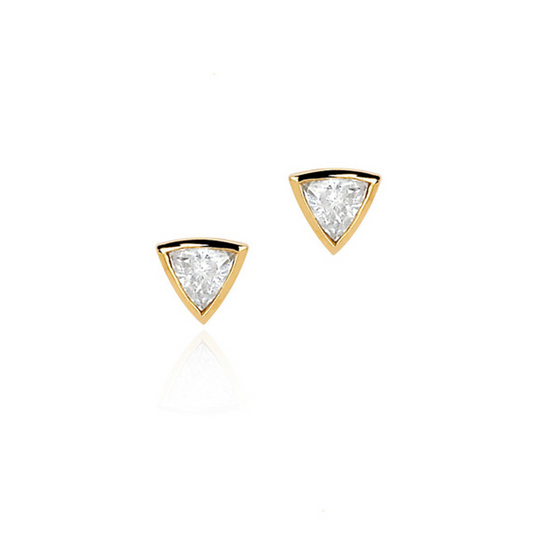 Baby Trillion Cut Stud Earring