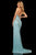 Sherri Hill - 52368 Beaded Halter Fitted Long Dress In Blue