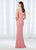 Cameron Blake - 118663 Ornate Beaded Neckline Evening Gown In Pink