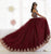 Quinceanera Collection - 26881 Gold Appliqued High Neck Ballgown in Red and Gold