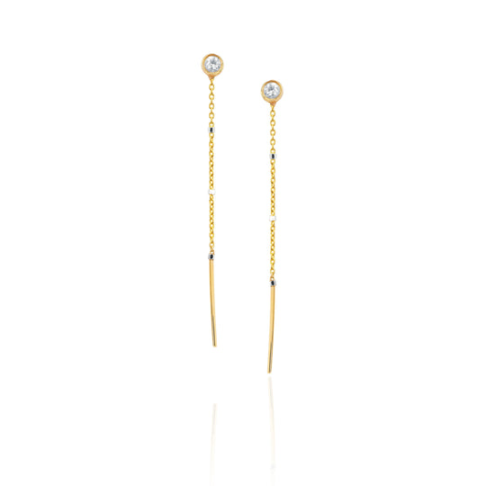 Shooting Star Half Thread Through Single Diamond