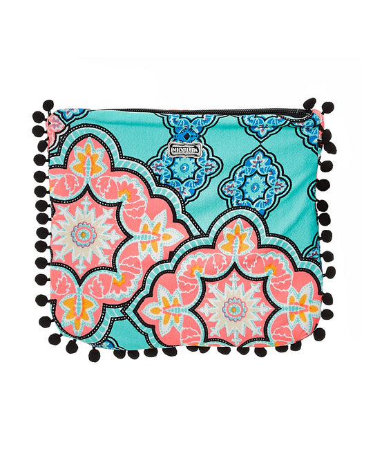 Small Bikini Bag - Teal Moroccan