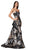 Cinderella Divine - CS025 Sweetheart Brocade Trumpet Dress In Multi-Color