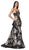 Cinderella Divine - Sweetheart Brocade Trumpet Dress CS025 In Multi-Color