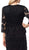 Lenovia - 5185 Quarter Length Sheer Rose Lace Peplum Dress