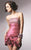 Blish - Glittering Strapless Rosette Mini Party Dress 9083 In Pink