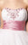 Blush - Strapless Embellished Cocktail Dress 9126 in White