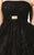 Blush - Strapless Lace Cocktail Dress 9135 in Black