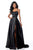 Sherri Hill - 51631 Sexy Lace-Up Back A-Line Long Evening Dress In Black