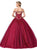 Dancing Queen - 1394 Embellished Off-Shoulder Ballgown In Red