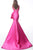 Jovani - 68330 Scoop Neck Mikado Mermaid Gown In Pink