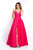 Blush - C1044 Sleeveless Crystal Illusion Back Ballgown In Pink
