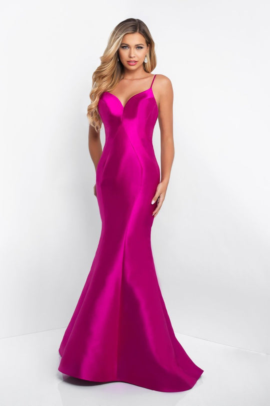 Blush - C1050 Sculpted Sweetheart Mikado Mermaid Gown In Pink