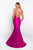 Blush - C1050 Sculpted Sweetheart Mikado Mermaid Gown In Pink