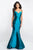 Blush - C1050 Sculpted Sweetheart Mikado Mermaid Gown In Green