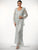 C1060- Three Piece Scallop Jacket Top Skirt Set