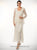 C1060- Three Piece Scallop Jacket Top Skirt Set