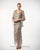 C1060- Three Piece Scallop Jacket Top Skirt Set