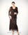 C1060- Three Piece Scallop Jacket Top Skirt Set