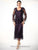 Soulmates - Two Piece Scallop Jacket Dress Set in Purple