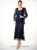 C1062- Two Piece Scallop Jacket Dress Set